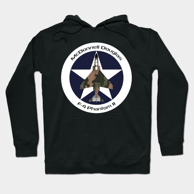 McDonnell Douglas F-4 Phantom II Hoodie by BearCaveDesigns